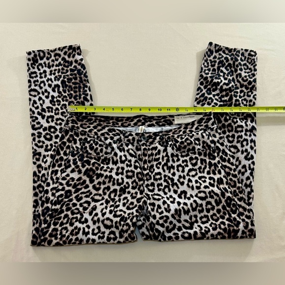 NFS Rag & Bone Boyfriend Snow Leopard Print Womens Pants Size 28 - Picture 10 of 15